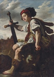 David avec la tête de Goliath